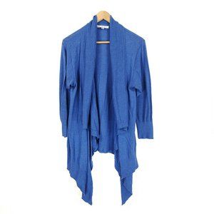 CAbi Chelsea Topper Cardigan Sweater Blue Medium